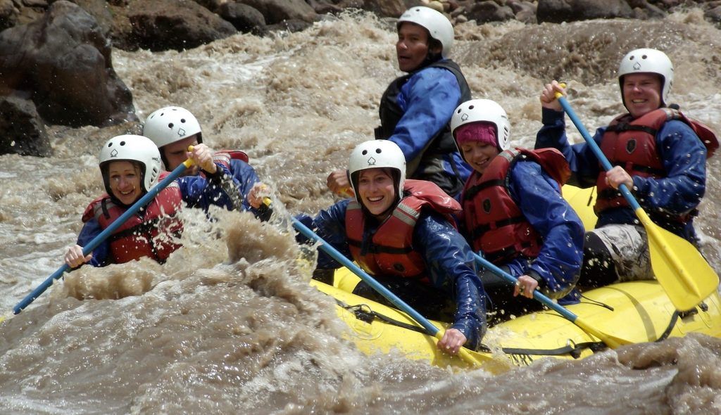 Fisrt day - Water rafting in the Inka Jungle trek