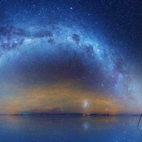 Look at the Stars in the Uyuni Salt Flat and Enjoy the Milky Way.