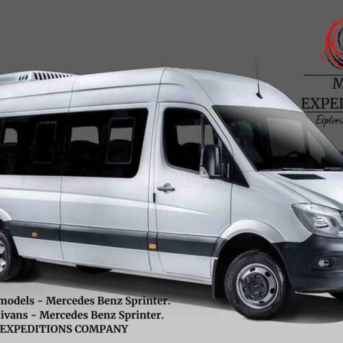 Our minivans models - Mercedes Benz Sprinter. Nuestras minivans - Mercedes Benz Sprinter. MEGA EXPEDITIONS COMPANY